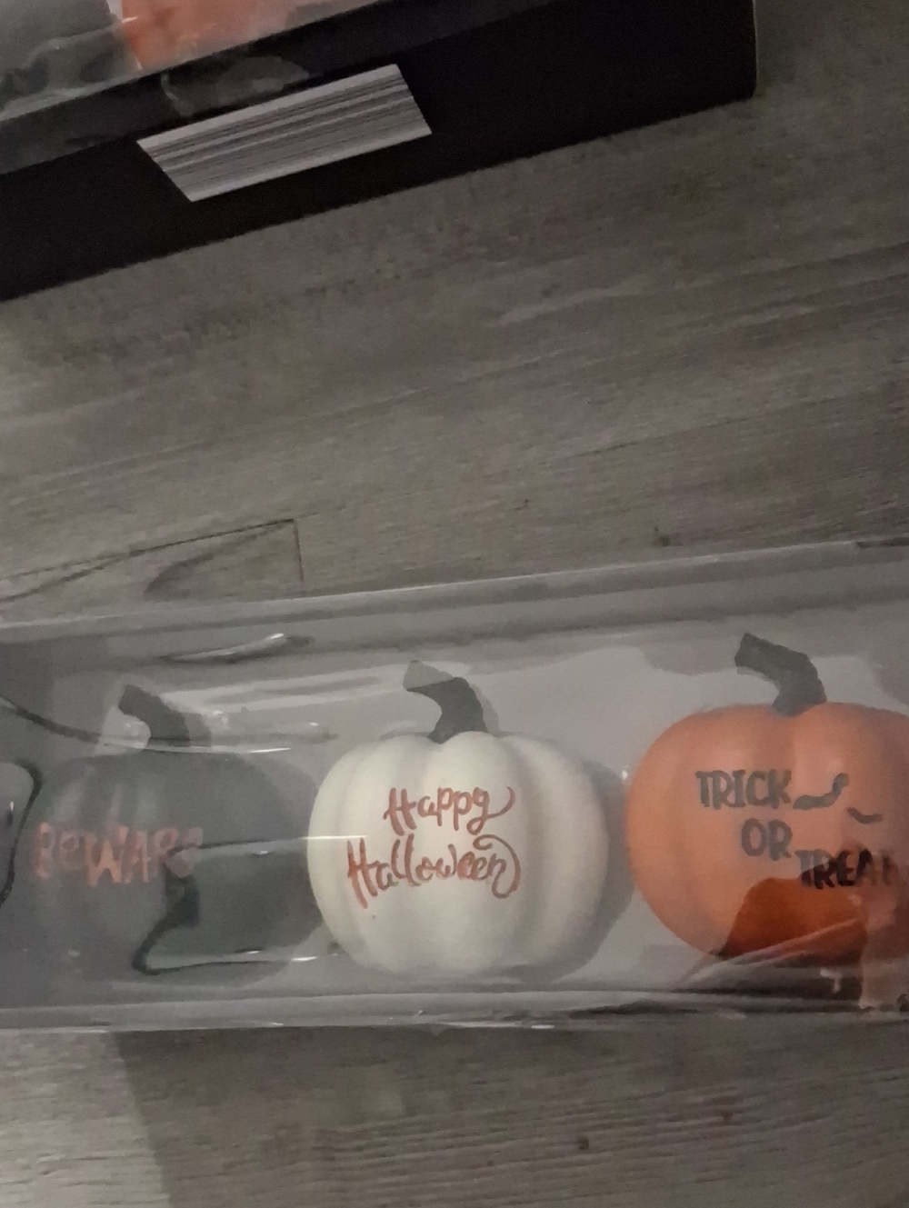 BNIB Huntington Home 3 pk Halloween decor pumpkins.
